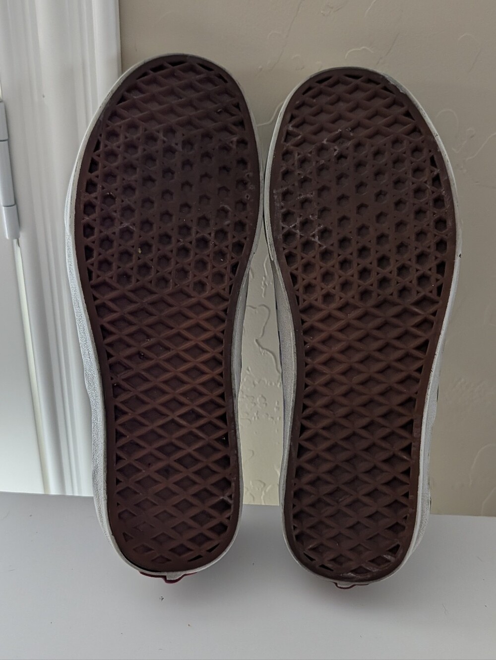 Vans Checkered Purple Classic Slip On Checkerboard SK8, Heather Wms 9 - Picture 7 of 7